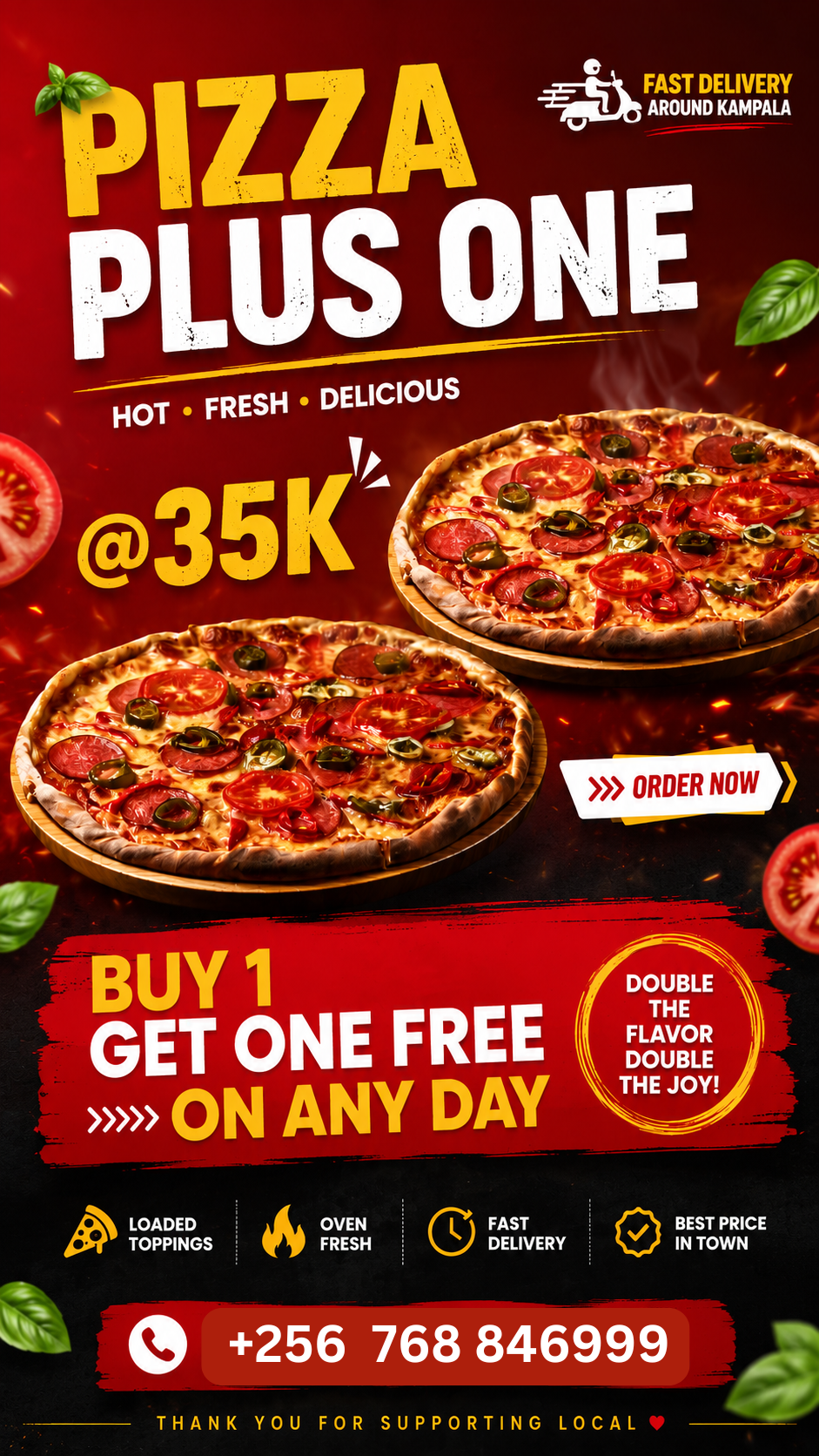 Pizza Buy 1 Get 1 Free 35K Deal